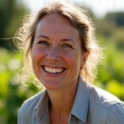 Foto van Anouk Vos, particulier met een grote moestuin.